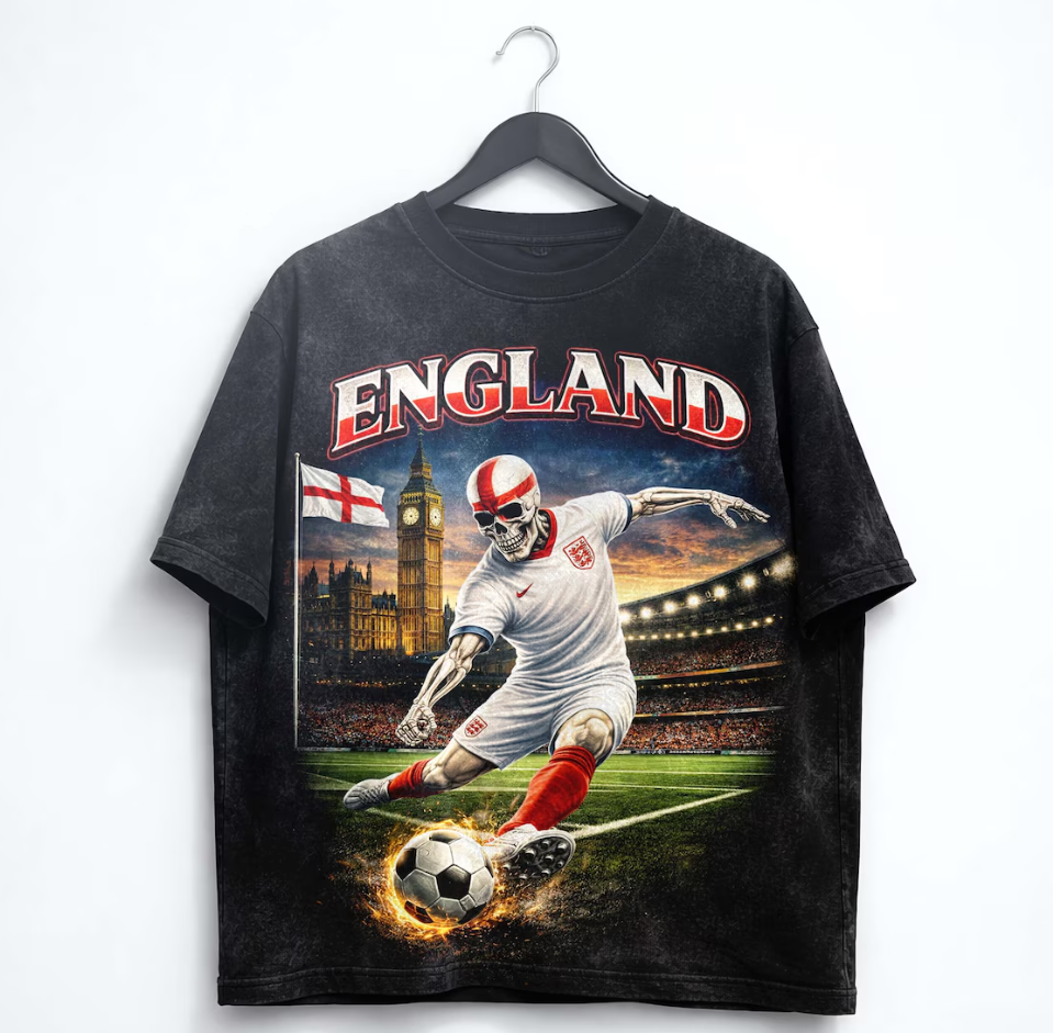 FIFA World Cup 2026 England Shirt, England Soccer Graphic Tee, London Football T-Shirt, English Fan Gift, Streetwear Soccer Tee.