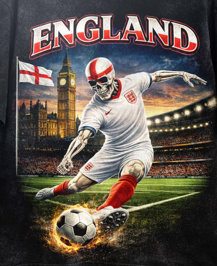 FIFA World Cup 2026 England Shirt, England Soccer Graphic Tee, London Football T-Shirt, English Fan Gift, Streetwear Soccer Tee.