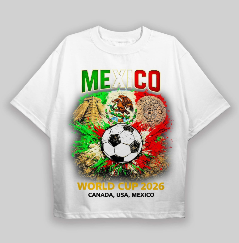 Mexico World Cup 2026 Shirt Soccer Fan Tee Mexico Football Shirt Aztec Graphic Game Day Outfit Canada USA Mexico Unisex T-Shirt Gift.