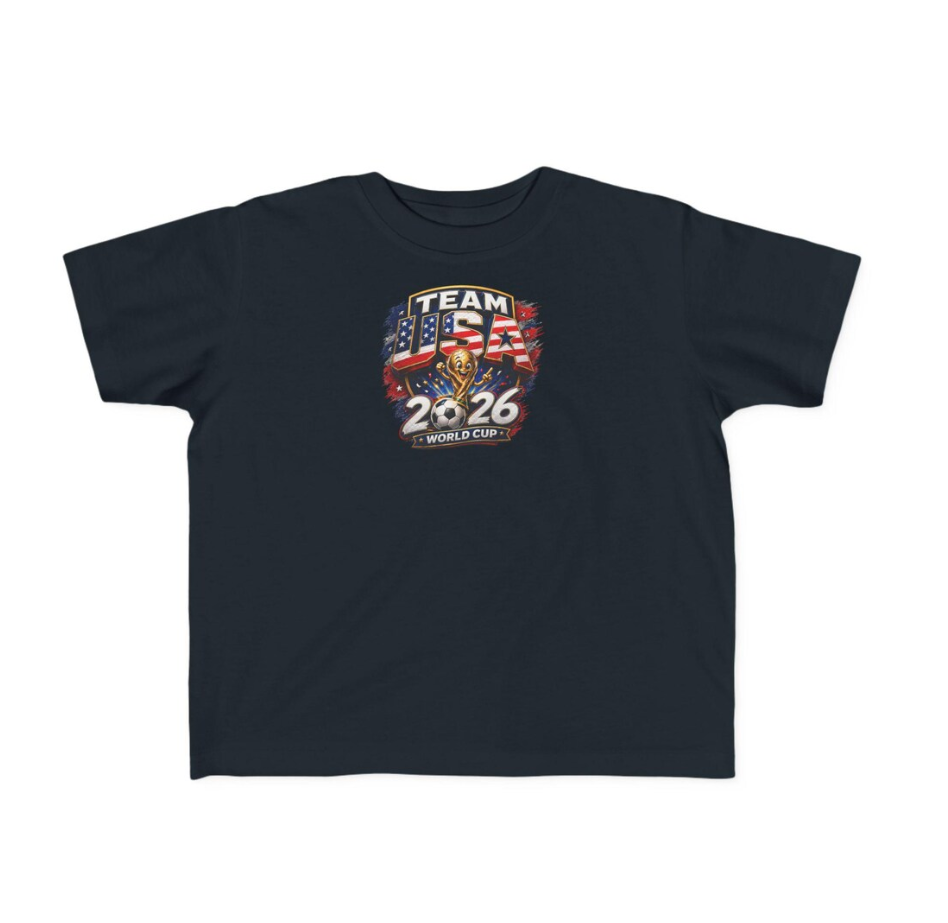 Team USA 2026 Soccer Toddler Tee | Kids Soccer Shirt | Tournament Tshirt