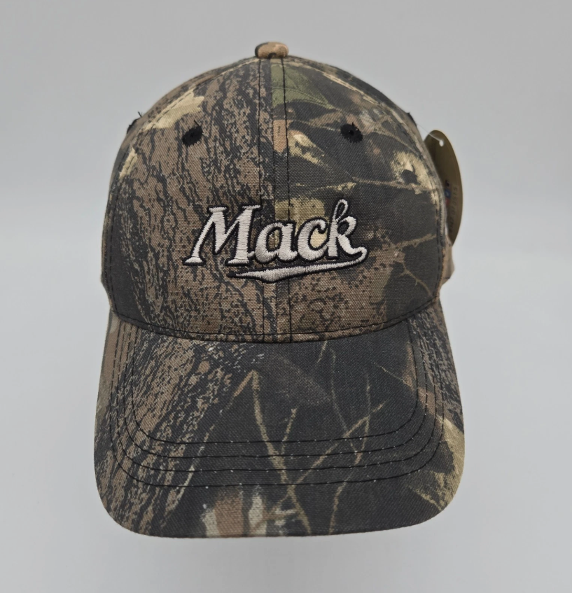 Mossy Oak Camo Strapback Hat Baseball Cap Mack Trucks Green Hunting Outdoor NWT
