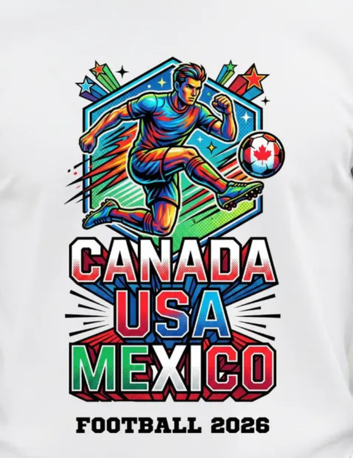 Canada Mexico USA Tee , International Football Tee, Football Fan Gift, Championship 2026 T-Shirt, Sport Fan Tee