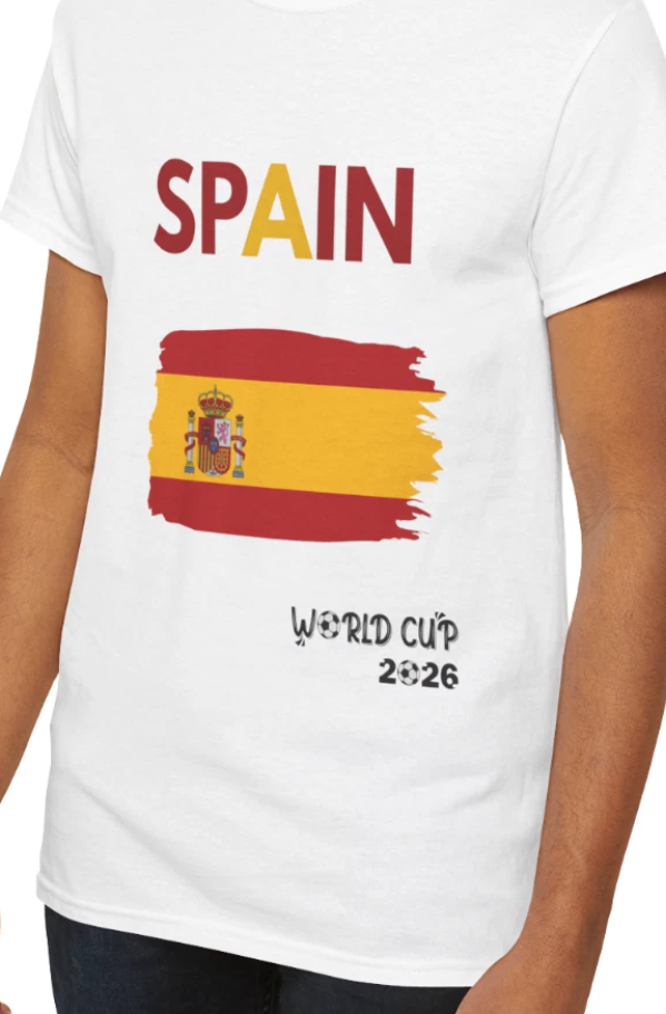 Spain World Cup 2026 Soccer T‑Shirt | Spanish Football Supporter Tee | Unisex