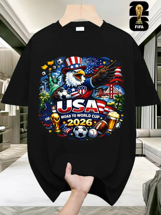 World Cup 2026, Casual Short-Sleeve T-Shirt Design