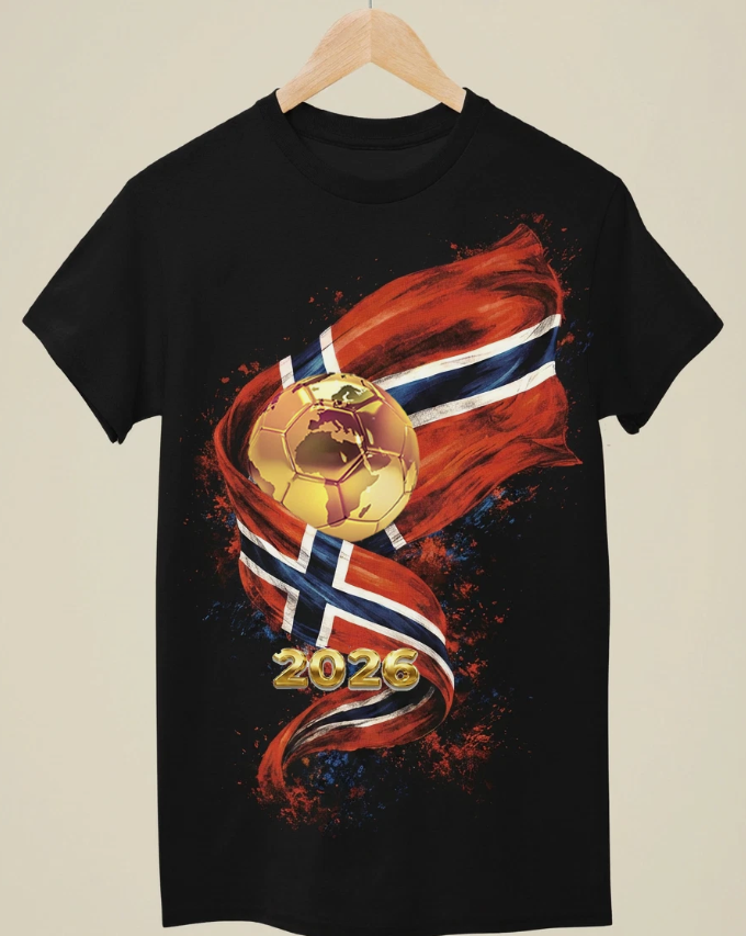 WC 2026 INSPIRED Cool Unisex Black T-Shirt - Norway