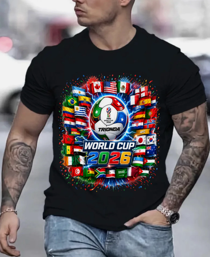 USA Soccer Shirt 2026 World Cup Fan Tee American Flag Football T-Shirt Gifts