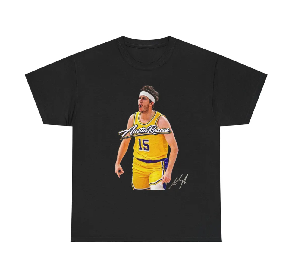 Austin Reaves LA T Shirt Autograph Edition Graphic Tee