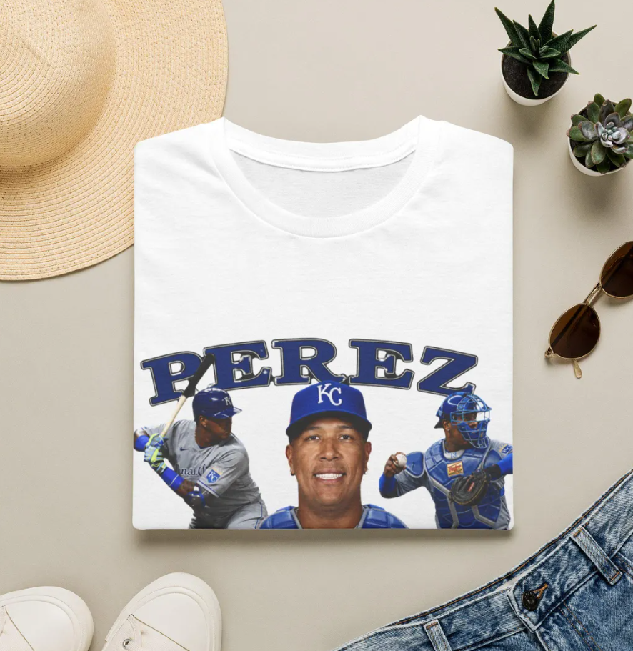 Salvador Perez Royals Baseball Tee Salvador Perez KC Player Collage