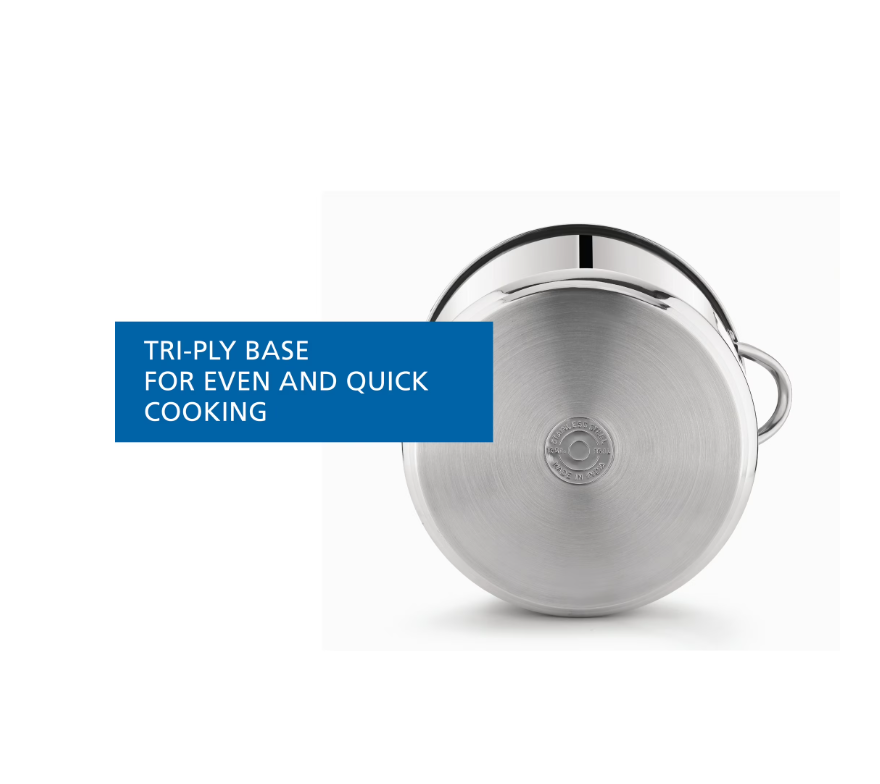 Mainstays Stainless Steel 16-Quart Stock Pot with Glass Lid