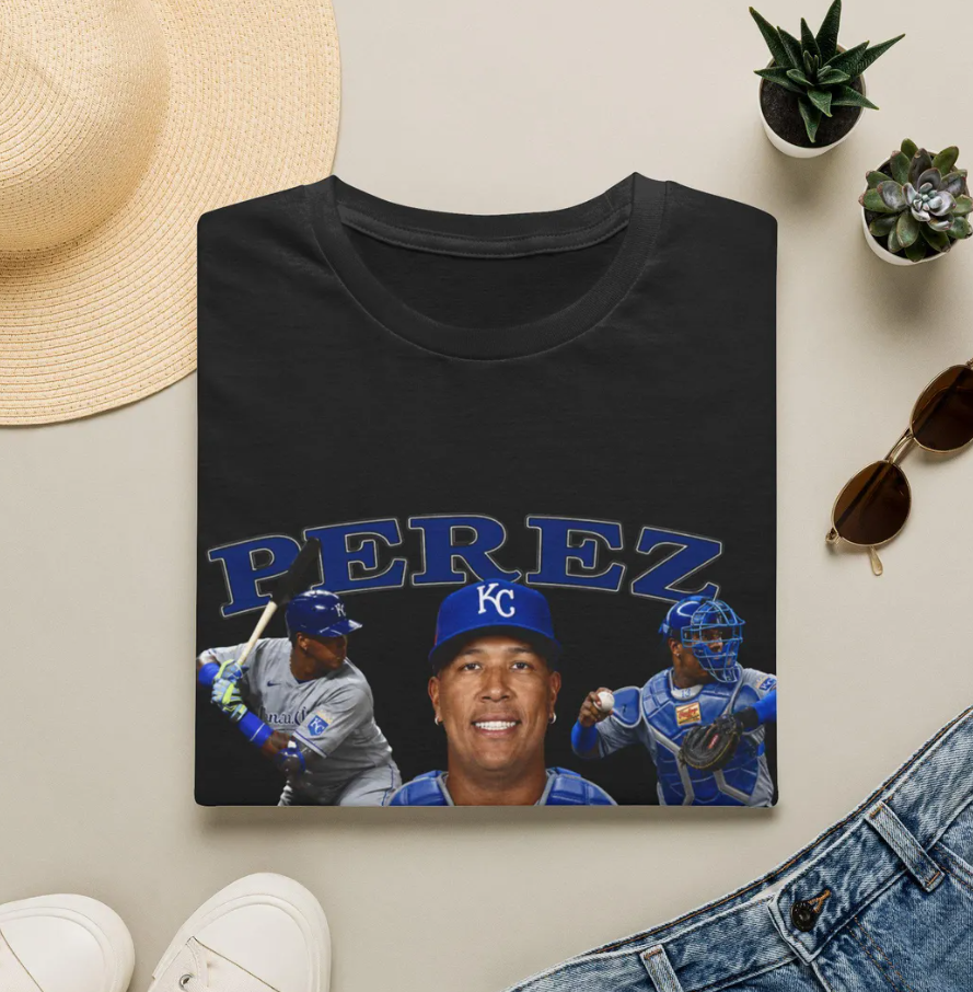 Salvador Perez Royals Baseball Tee Salvador Perez KC Player Collage