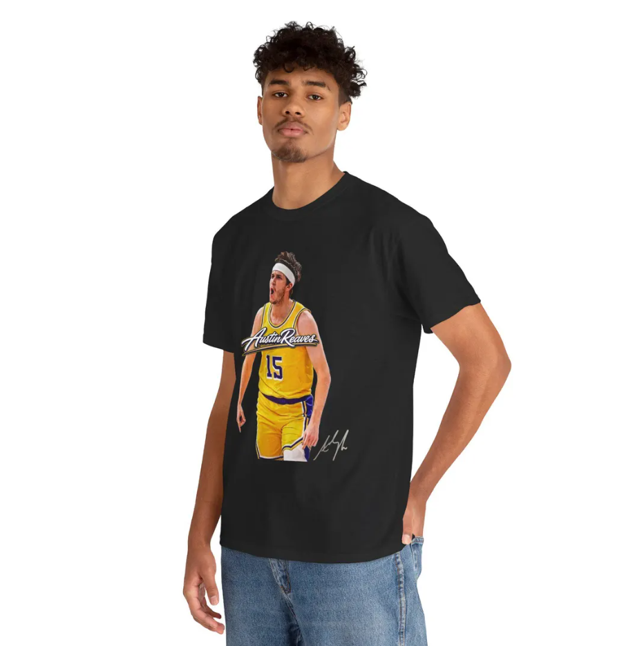 Austin Reaves LA T Shirt Autograph Edition Graphic Tee