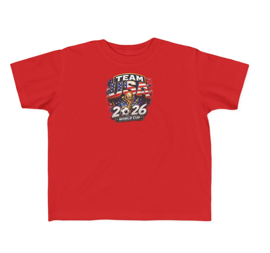 Team USA 2026 Soccer Toddler Tee | Kids Soccer Shirt | Tournament Tshirt