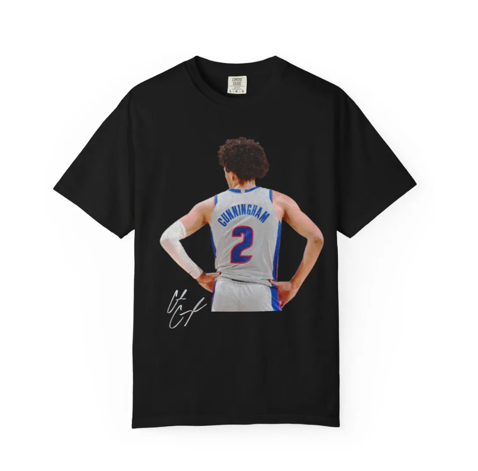 Detroit Cade Cunningham T Shirt, Sports Shirt