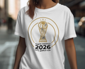 FIFA World Cup 2026 North America Soccer Fan T-Shirt, Trophy Logo Apparel
