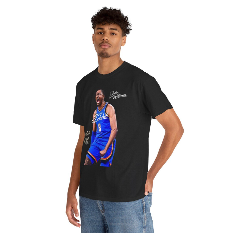 Jalen Williams OKC T Shirt JDUB! Autograph Edition Graphic Tee