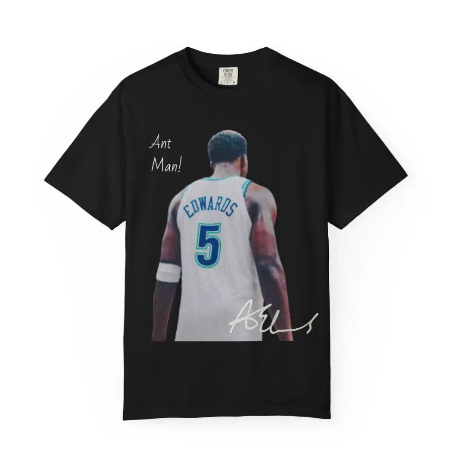 Anthony Edwards Minnesota T shirt Autograph Edition