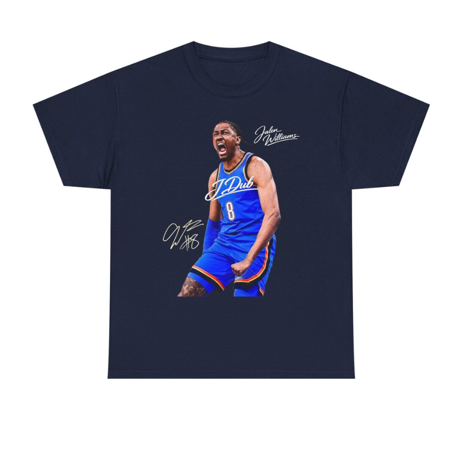 Jalen Williams OKC T Shirt JDUB! Autograph Edition Graphic Tee