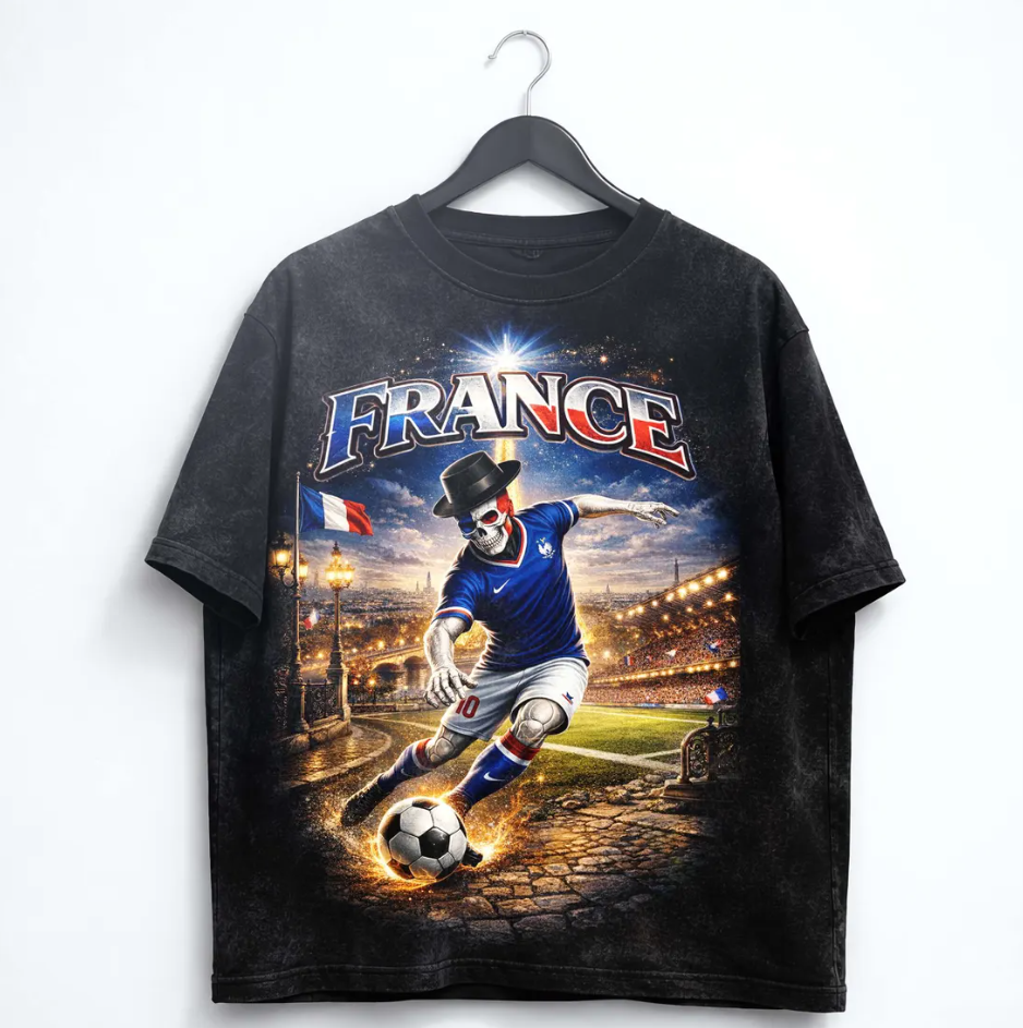 FIFA World Cup 2026 France Shirt, France Soccer Graphic Tee, Vintage Paris Football T-Shirt, French Fan Gift, Streetwear Soccer Tee.