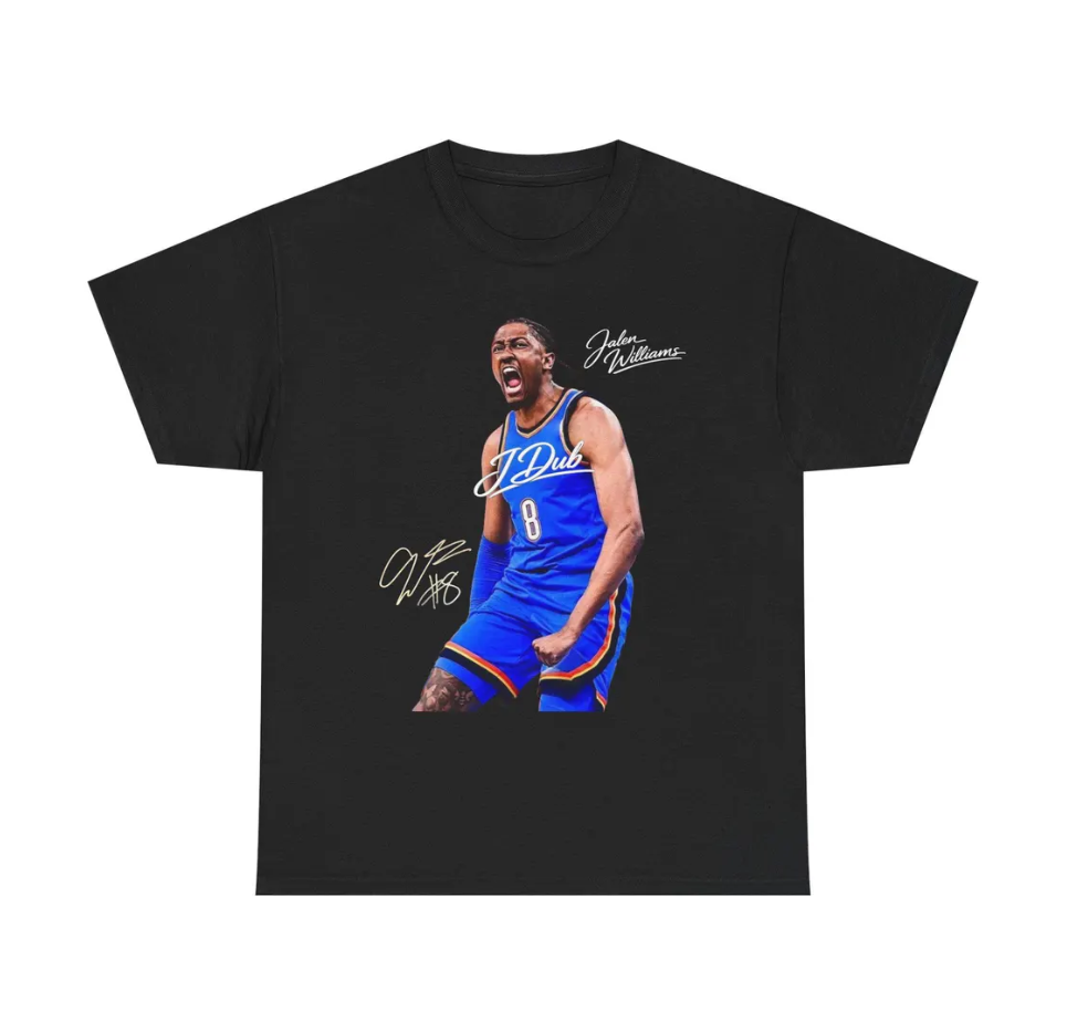 Jalen Williams OKC T Shirt JDUB! Autograph Edition Graphic Tee
