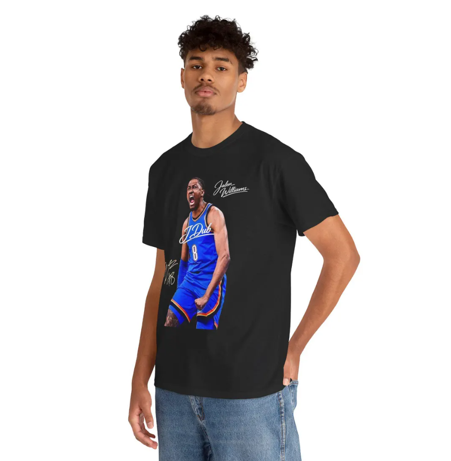 Jalen Williams OKC T Shirt JDUB! Autograph Edition Graphic Tee
