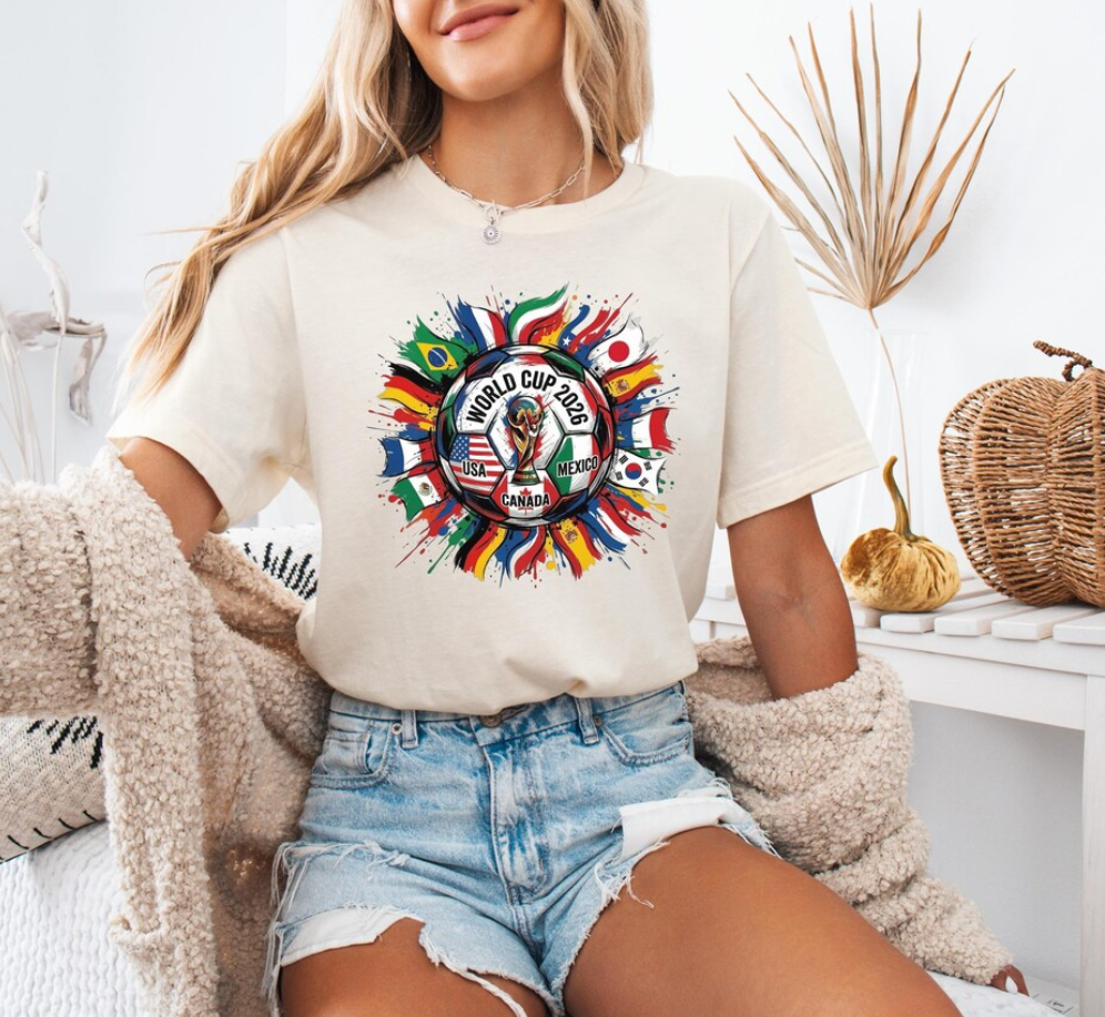 World Cup 2026 Shirt Soccer Fan Tee USA Canada Mexico World Cup Gift Soccer Shirt Men Women World Cup Fan Tee International Soccer
