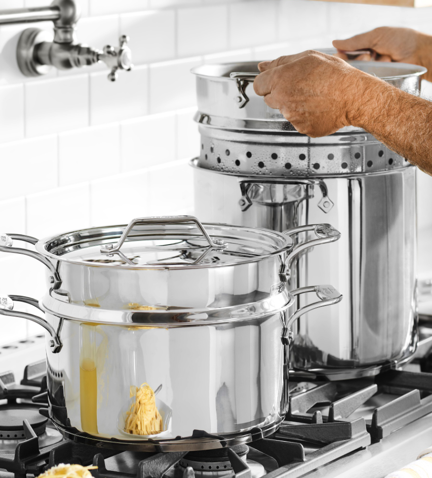 All-Clad Simply Strain Stainless-Steel Multipot - 8-Qt.