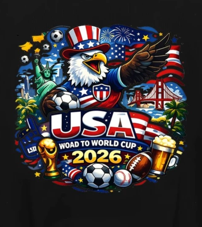 World Cup 2026, Casual Short-Sleeve T-Shirt Design