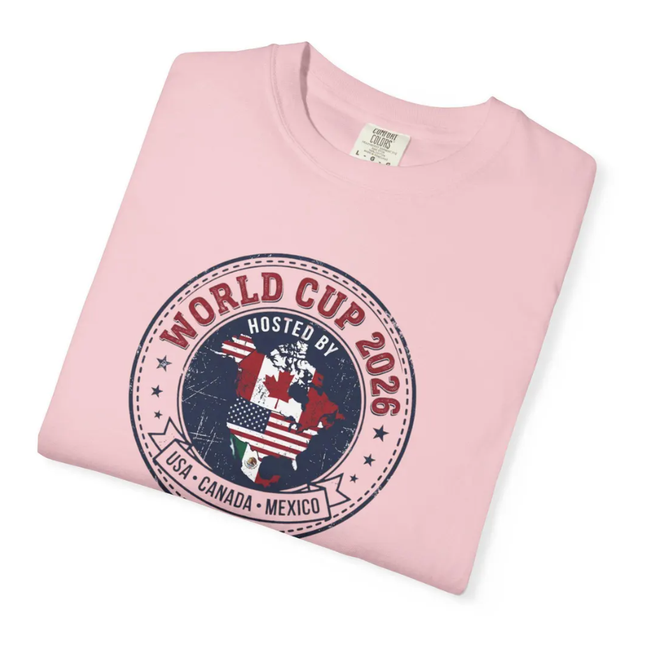 World Cup 2026 USA Canada Mexico Soccer Tee | Retro Badge Tournament Shirt