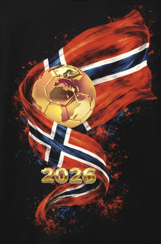 WC 2026 INSPIRED Cool Unisex Black T-Shirt - Norway