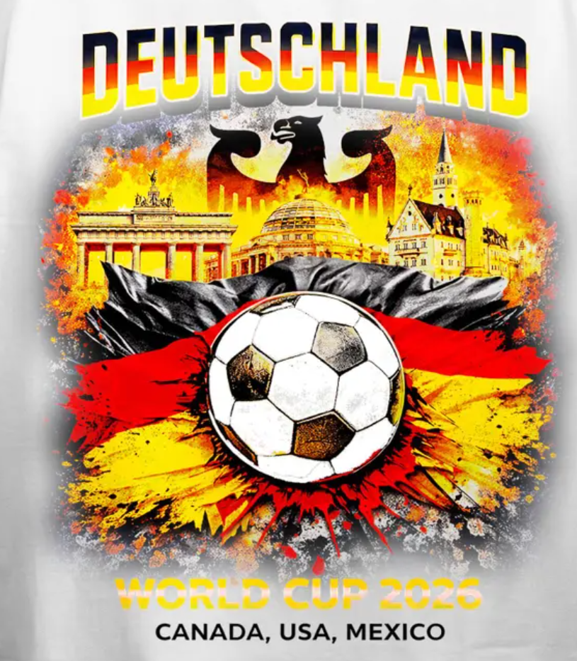 2026 World Cup Germany Soccer Shirt Deutschland Fan Tee Vintage Graphic Football Shirt German Flag Game Day Outfit Sports Tee Unisex Gift