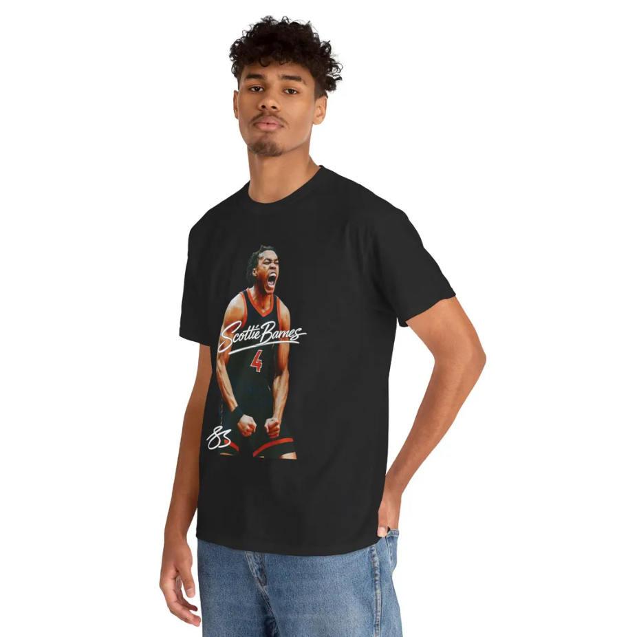 Scottie Barnes Toronto T Shirt Toronto Basketball Player Tee