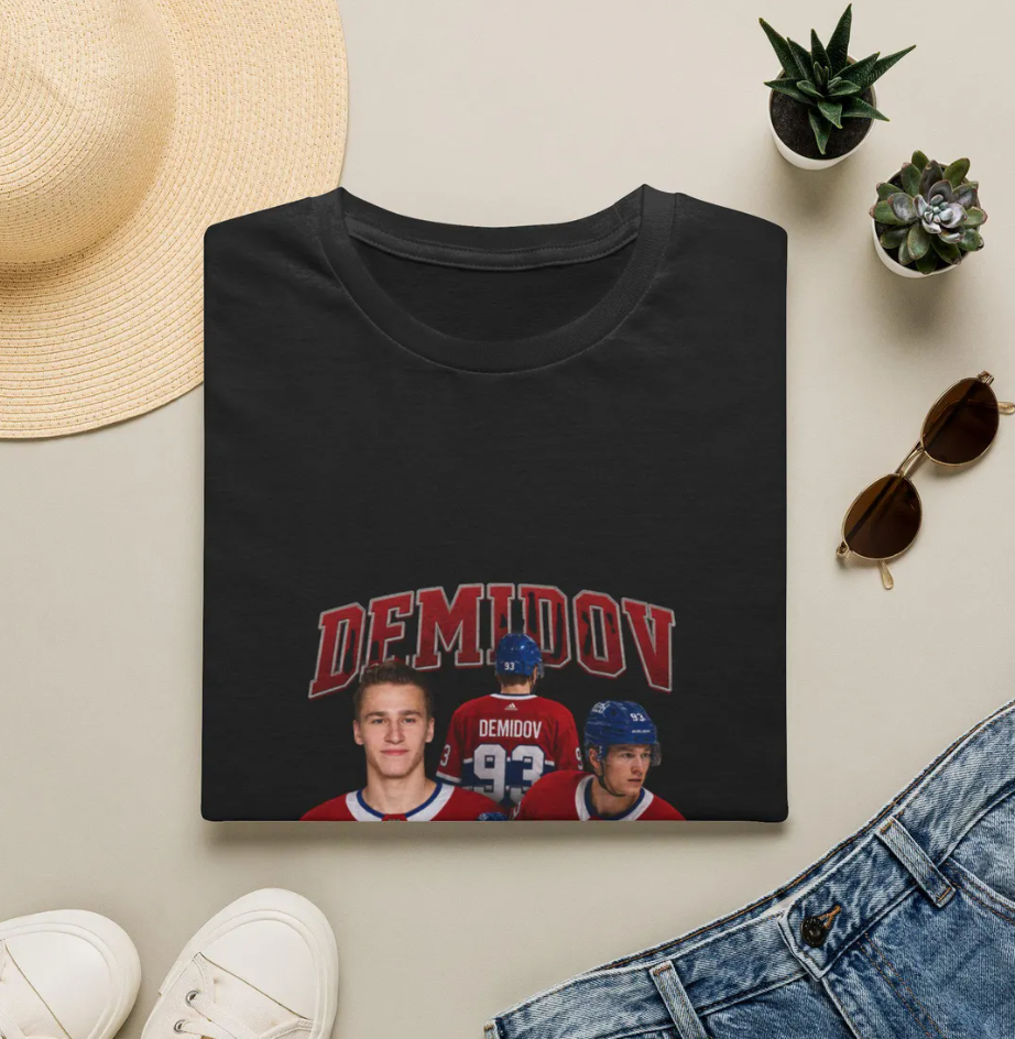 Ivan Demidov Hockey Players T-Shirt Vintage Hockey Jersey Graphic