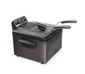 Presto 5 Qt Dual Basket Pro Fry Immersion Element Black Deep Fryer 05489