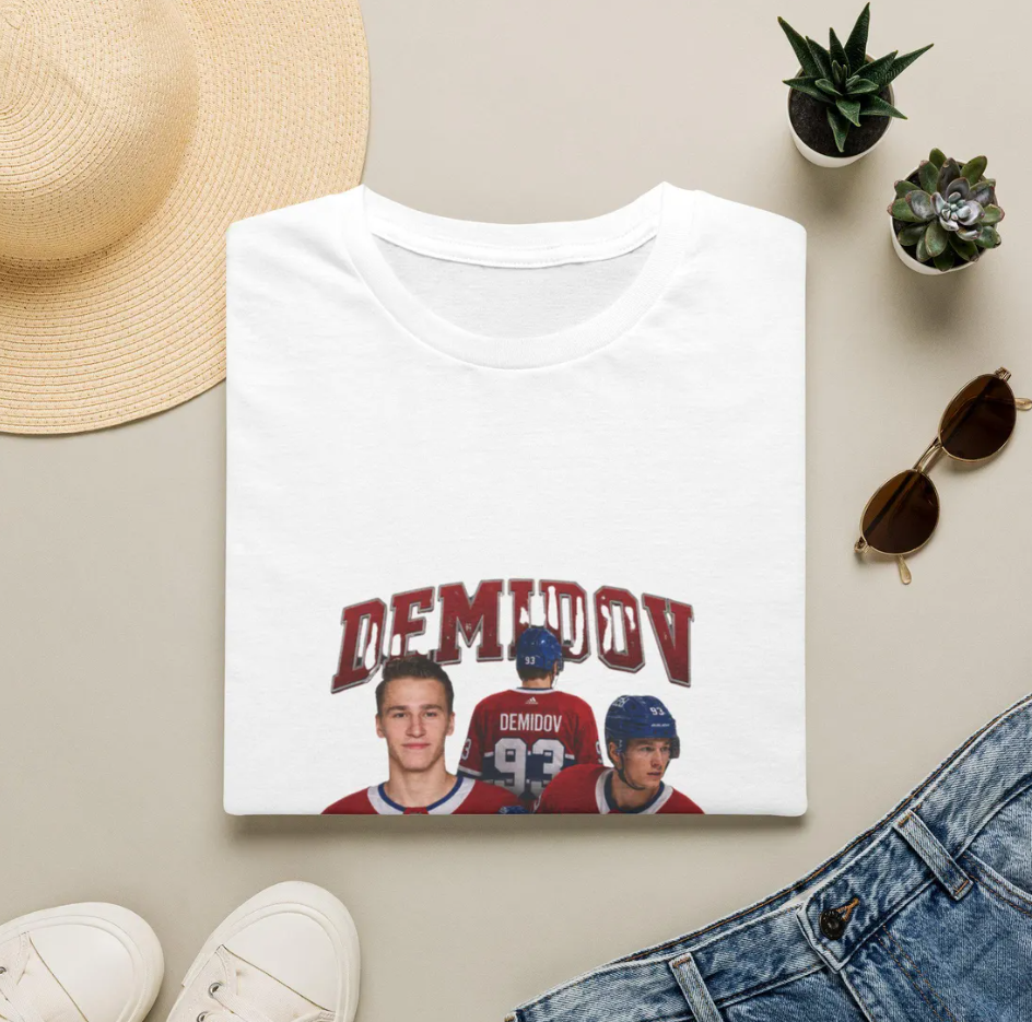 Ivan Demidov Hockey Players T-Shirt Vintage Hockey Jersey Graphic