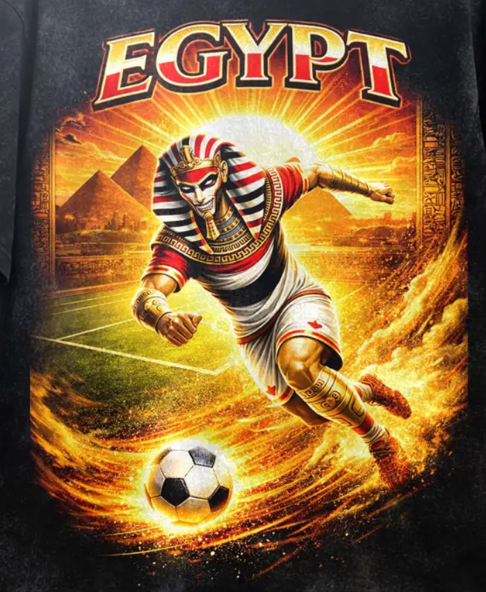 Ancient Egypt Pharaoh Shirt, Egypt Soccer Graphic Tee, Pyramid Football Shirt, World Cup 2026 Shirt, Streetwear Tee, Unisex T-Shirt.