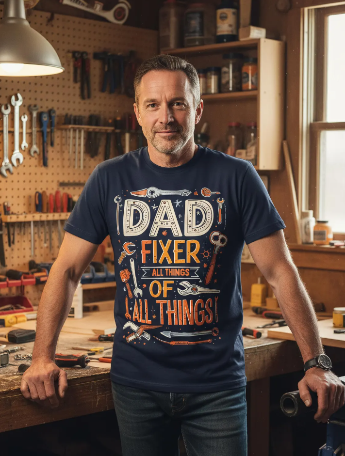 Dad Fixer of All Things T-Shirt | Inspirational Handy Dad Father’s Day Gift