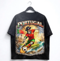 Portugal Soccer Skull Shirt, Portuguese Football Tee, Vintage Nautical Graphic, World Cup 2026 Shirt, Streetwear Tee, Unisex T-Shirt.