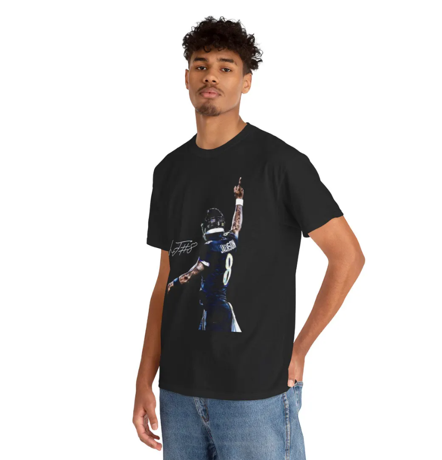 Lamar Jackson Baltimore T Shirt Autograph Edition Graphic Tee