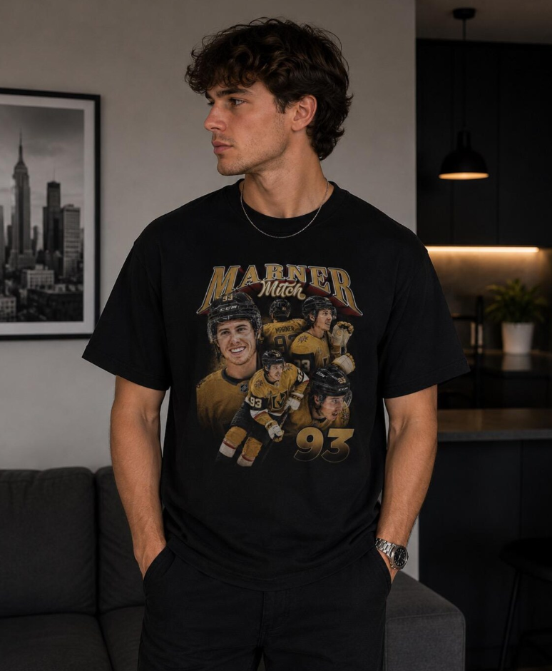 Mitch Marner hockey collage T-Shirt Mitch Marner Maple Leafs fan apparel, VGK hockey shirt