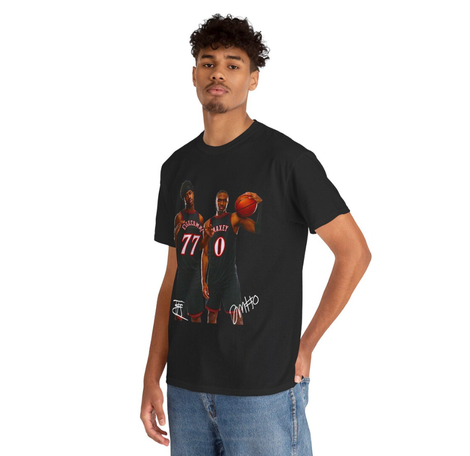 Vj Edgecombe & Tyrese Maxey Philadelphia T Shirt Autograph Edition Graphic Tee