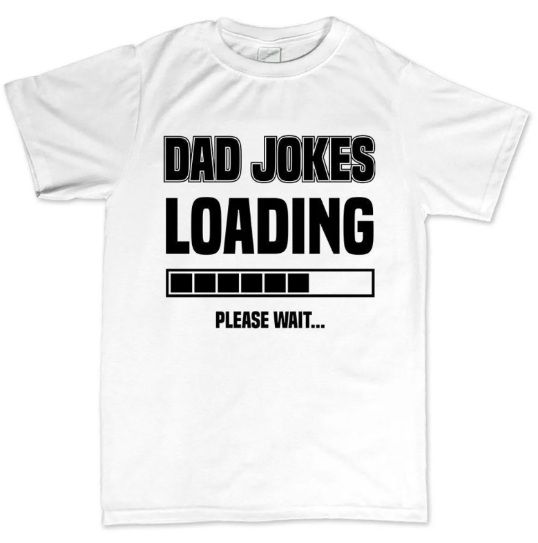 Dad Jokes Loading T-Shirt – Funny Father’s Day Gift for Dad, Sarcastic Papa Tee