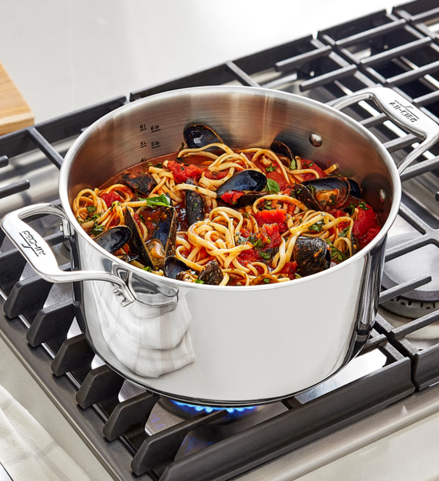 All-Clad Simply Strain Stainless-Steel Multipot - 8-Qt.