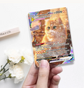 Personalized Cat Trading Card, Anime Style Custom Pet Keepsake