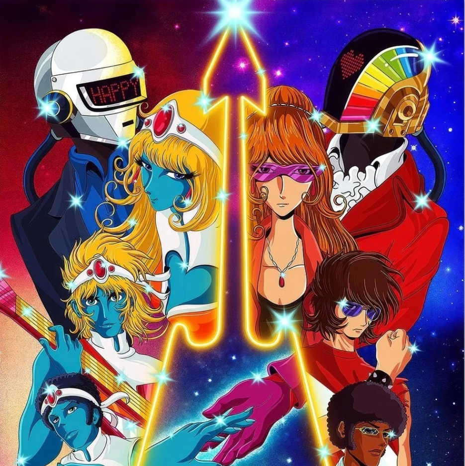 Daft Punk Interstella 5555 Anime Music Film Poster