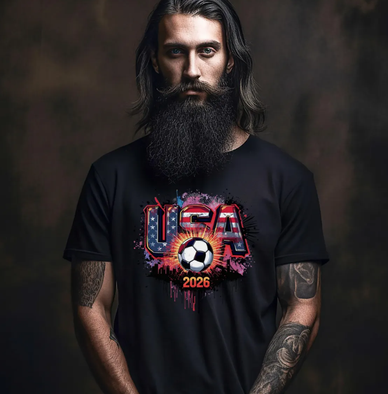 World Cup Shirt, USA World Cup Shirt, 2026 Fifa World Cup, Soccer, Futbol, Football 100% Cotton Unisex Tee