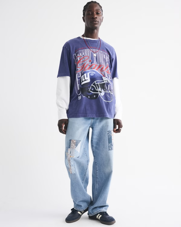 New York Giants Vintage Inspired Graphic Tee - Vintage NFL Fan Shirt