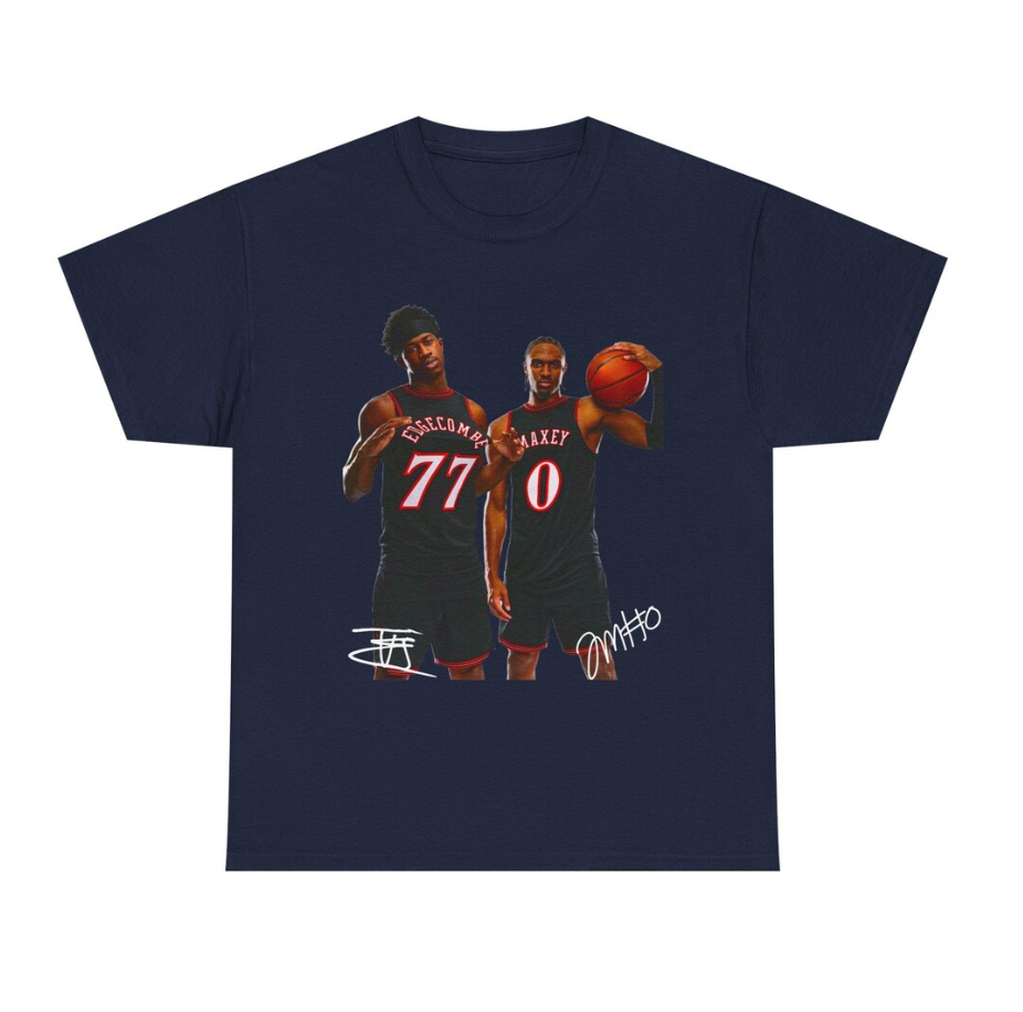 Vj Edgecombe & Tyrese Maxey Philadelphia T Shirt Autograph Edition Graphic Tee