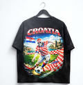 World Cup 2026 CroatiaT-Shirt, Croatia Soccer Graphic Tee, Checkerboard Football Shirt, Unisex T-Shirt, Croatian Fan Gift, Streetwear Tee.