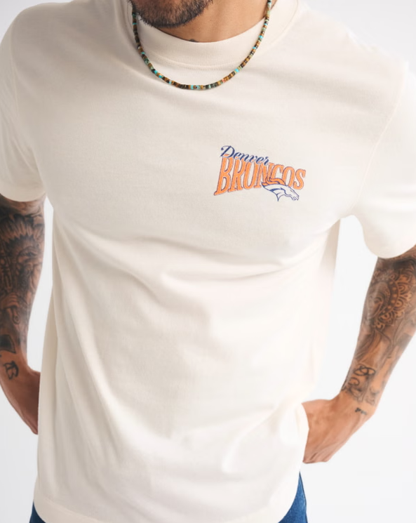 Denver Broncos Graphic Tee - Vintage NFL Fan Shirt