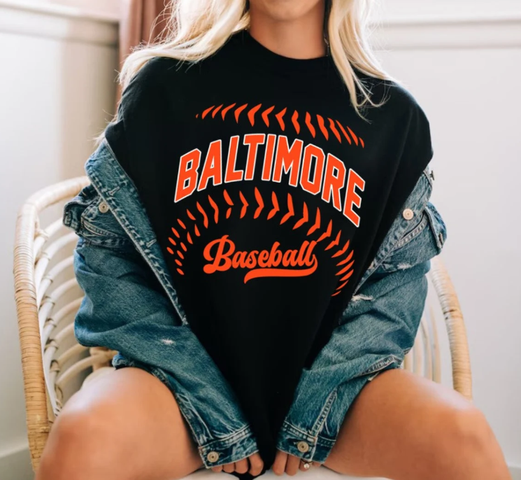 Vintage Baltimore Baseball Minimalist Style Comfort Color Pepper Tshirt, Baltimore Baseball Gameday Retro 90s Shirt, Baltimore Sports Tee